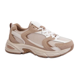 Buty Sportowe Damskie Beige beżowy