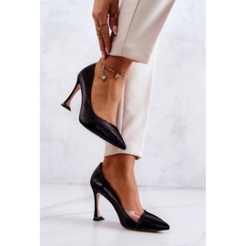 Szpilki F6102 Black czarne