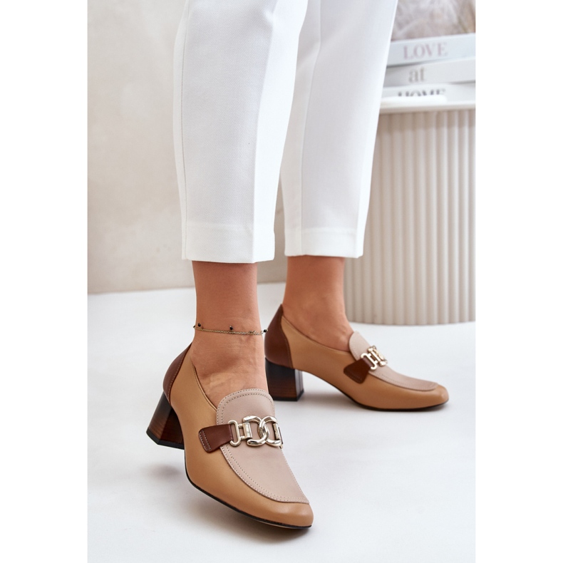 Czółenka Model Laura Messi 2861 Brown - Step in style brązowe