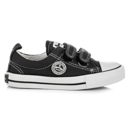 American Club Tenisówki Zapinane Na Rzepy czarne