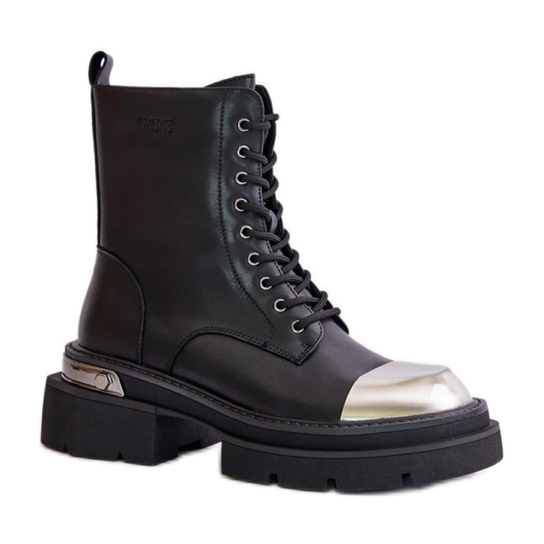 Ocieplane Workery Damskie Goe Black czarne