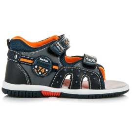 American Club Chłopięce sandałki na rzepy niebieskie