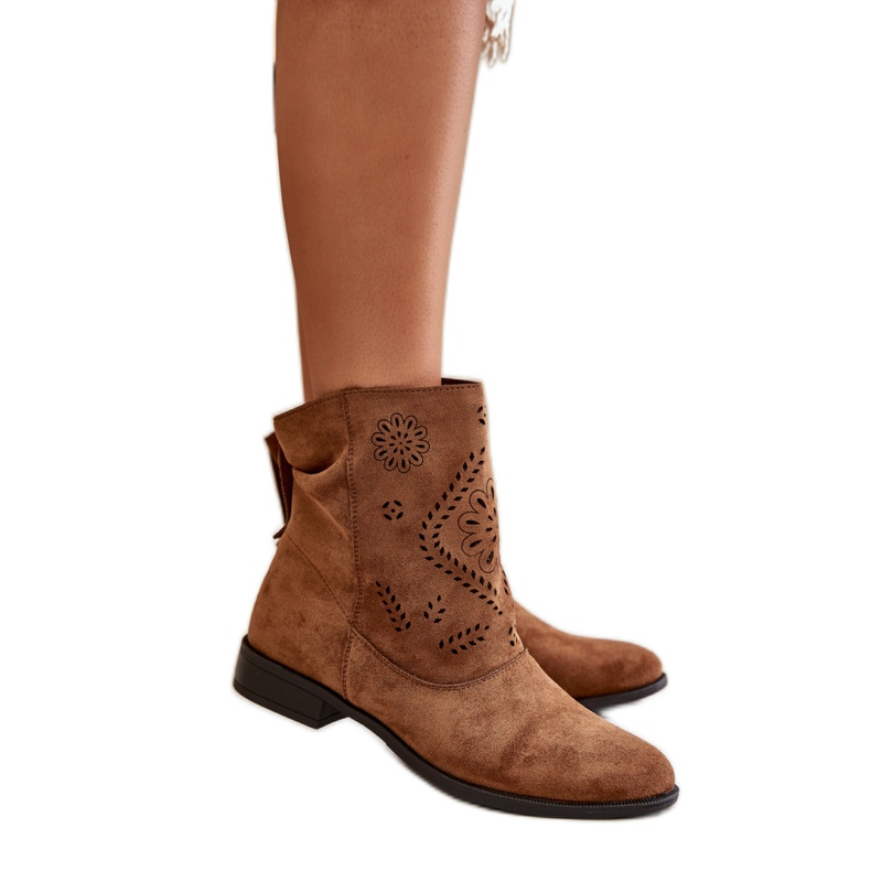Botki Model Irinette MAM65-106 Brown - Step in style brązowe