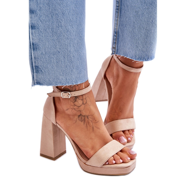 Sandały Model Merila LC-29 Beige - Step in style beżowy