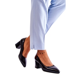 Czółenka Model Sergio Leone PB411 Black Lakier - Step in style czarne