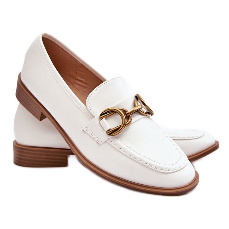Mokasyny Model Lorien 2623-2 White - Step in style białe