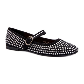 Baleriny Model Tinara T613P Black - Step in style czarne