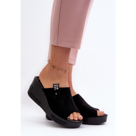 Sandał Klapki Model Vleni 58291 Black - Step in style czarne