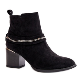 Botki Model Hanalen NS356 Black - Step in style czarne