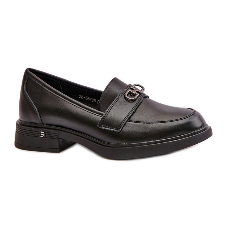Mokasyny Model Vinceza 58409 Black Skóra - Step in style czarne