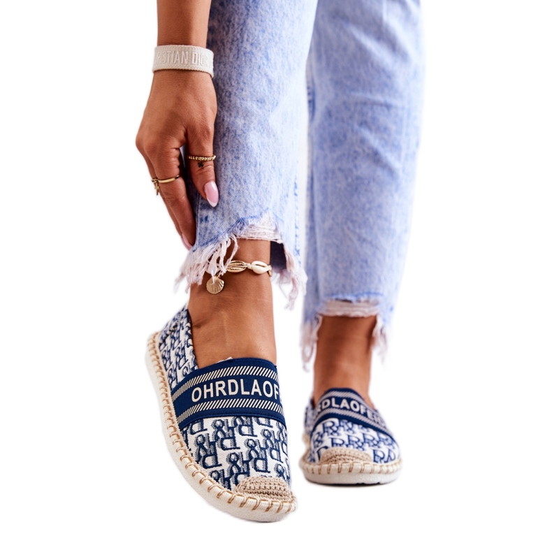 Espadryle Model Warm Time NB358P Blue - Step in style niebieskie