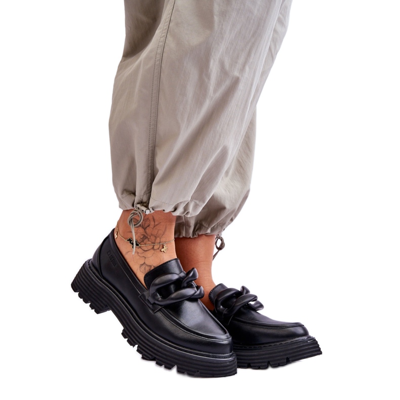 Mokasyny Model Big Star LL274580 Black - Step in style czarne