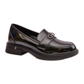 Mokasyny Model Vinceza 58409 Black lakier - Step in style czarne