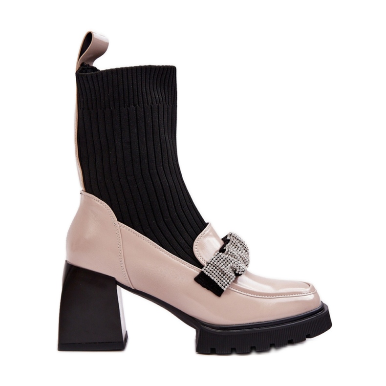 Botki Model S.Barski MR870-41 Beige - Step in style beżowy