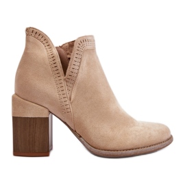 Botki Model Jolnima A5729-39 Light Beige - Step in style beżowy