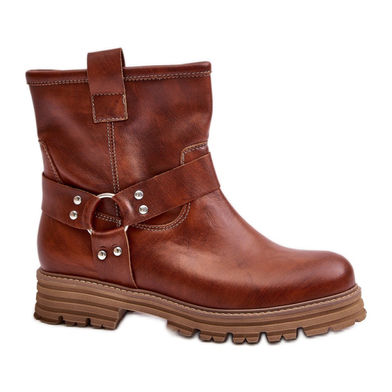 Botki Model Lewski 3610 Brown Skóra - Step in style brązowe