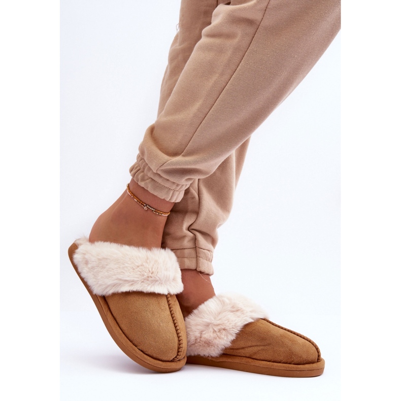 Kapcie Model Pinky BO-609 Camel - Step in style brązowe