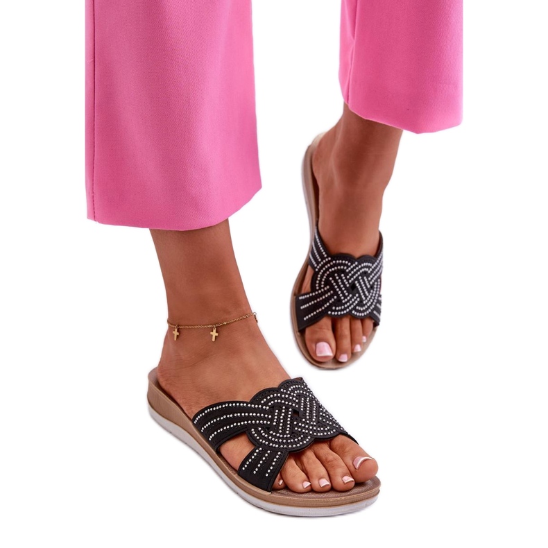 Sandał Klapki Model Inblu BV000037 Black - Step in style czarne