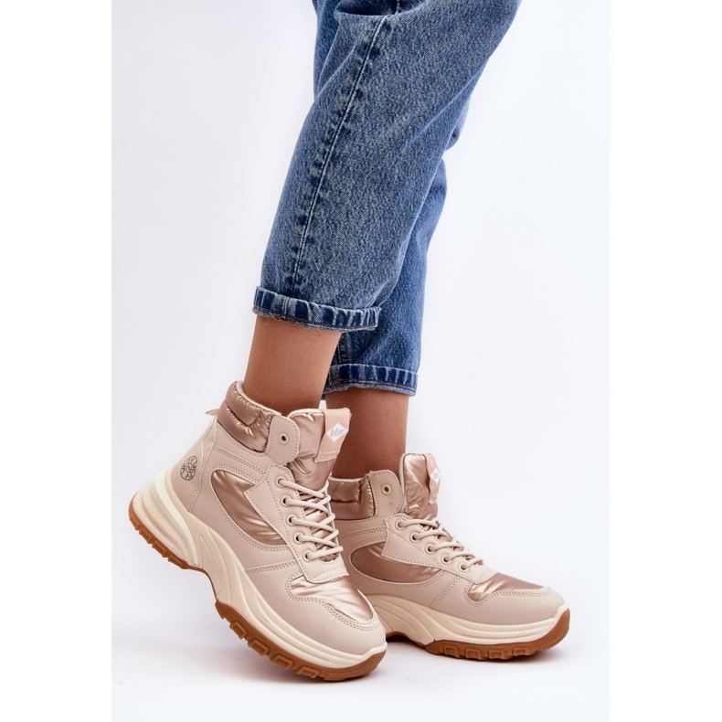 Trapery Model Lee Cooper LCJ-23-44-1972L Beige - Step in style beżowy