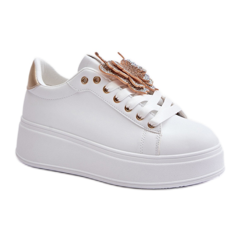 Buty Sportowe Model Naritevia YY-23 White/Gold - Step in style białe