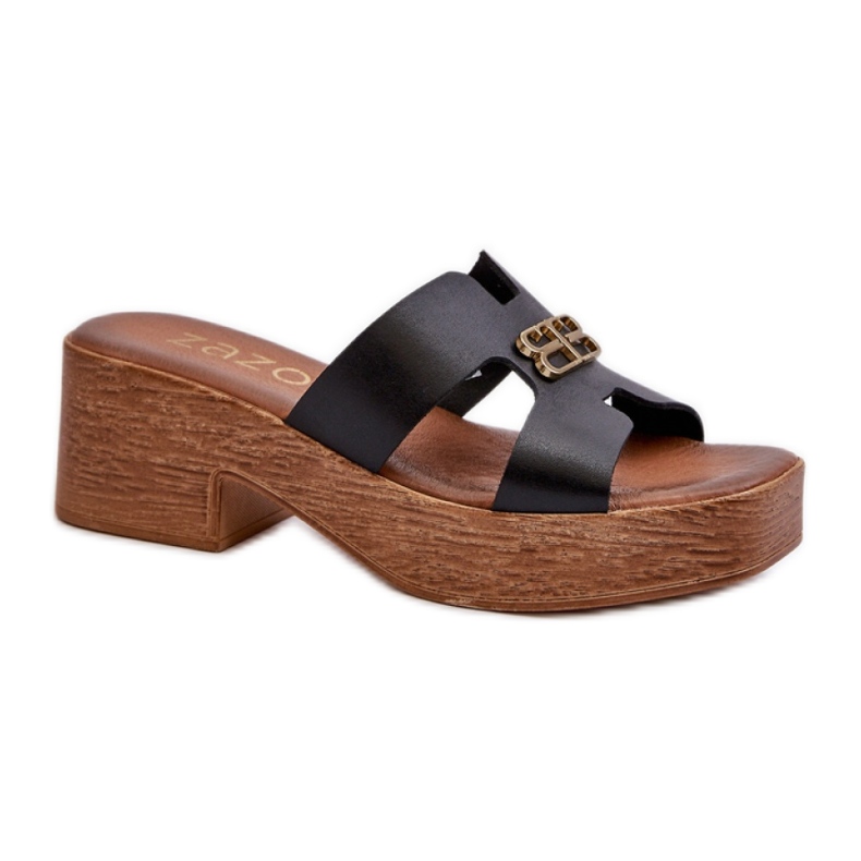 Sandał Klapki Model Zazoo 40412 Black - Step in style czarne