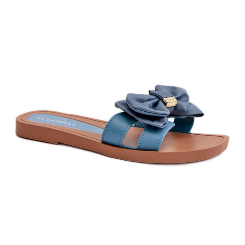 Sandał Klapki Model Rivarina 491-02 Blue - Step in style niebieskie