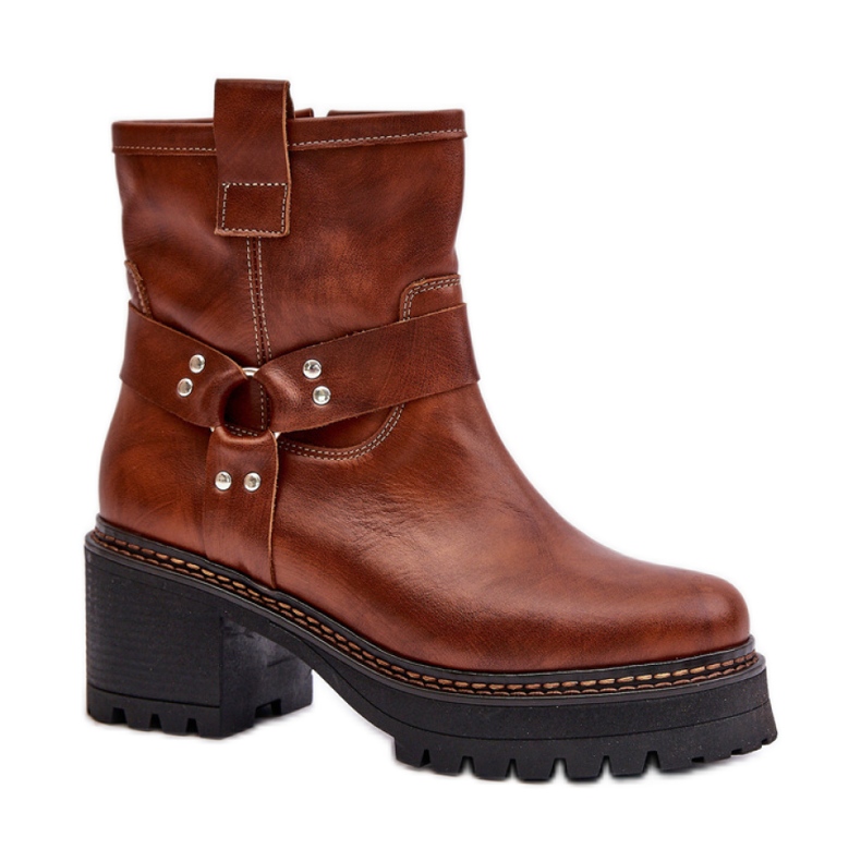 Botki Model Lewski 3435 Brown - Step in style brązowe