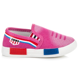 Wsuwane trampki dla dziewczynki różowe