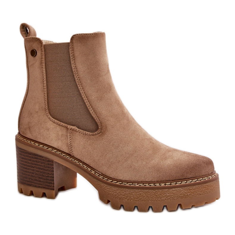 Botki Model Irissinae KE217 Beige - Step in style beżowy
