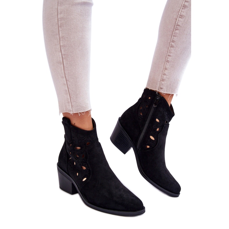 Botki Model S.Barski HY42-086 Black - Step in style czarne