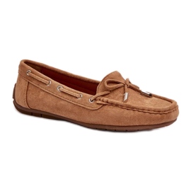 Mokasyny Model Si Passione FT246 Camel - Step in style brązowe