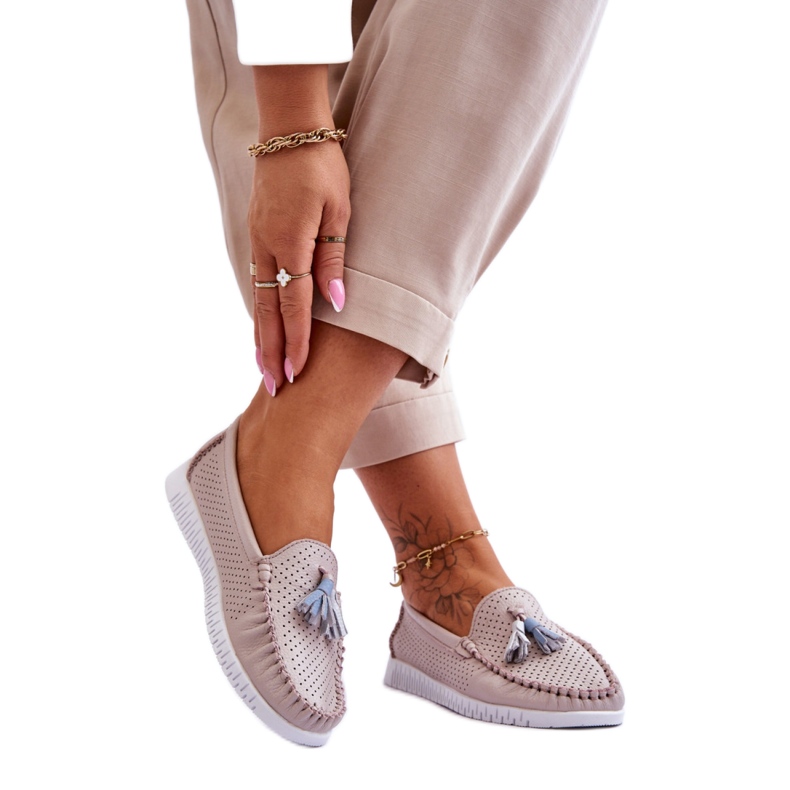 Mokasyny Model Lanzarot 23PB08-5372 Light Pink - Step in style różowe