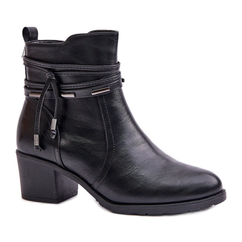 Botki Model Lobina ASA128-37 Black - Step in style czarne