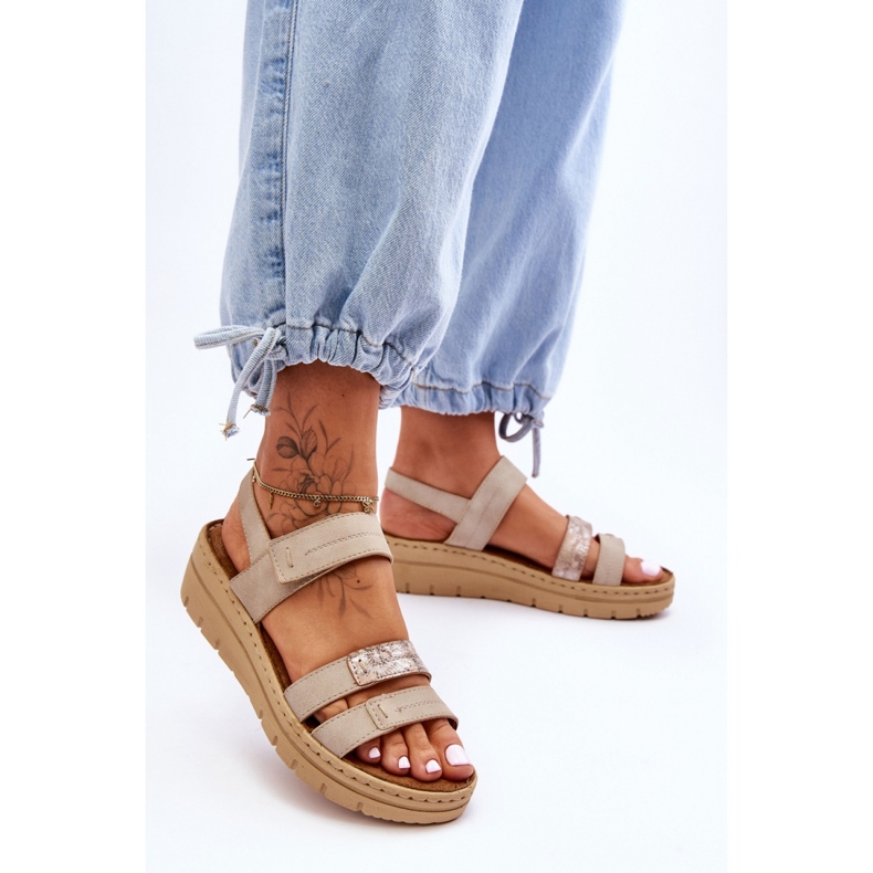 Sandały Model Fresh Look 23-46011 Beige - Step in style beżowy