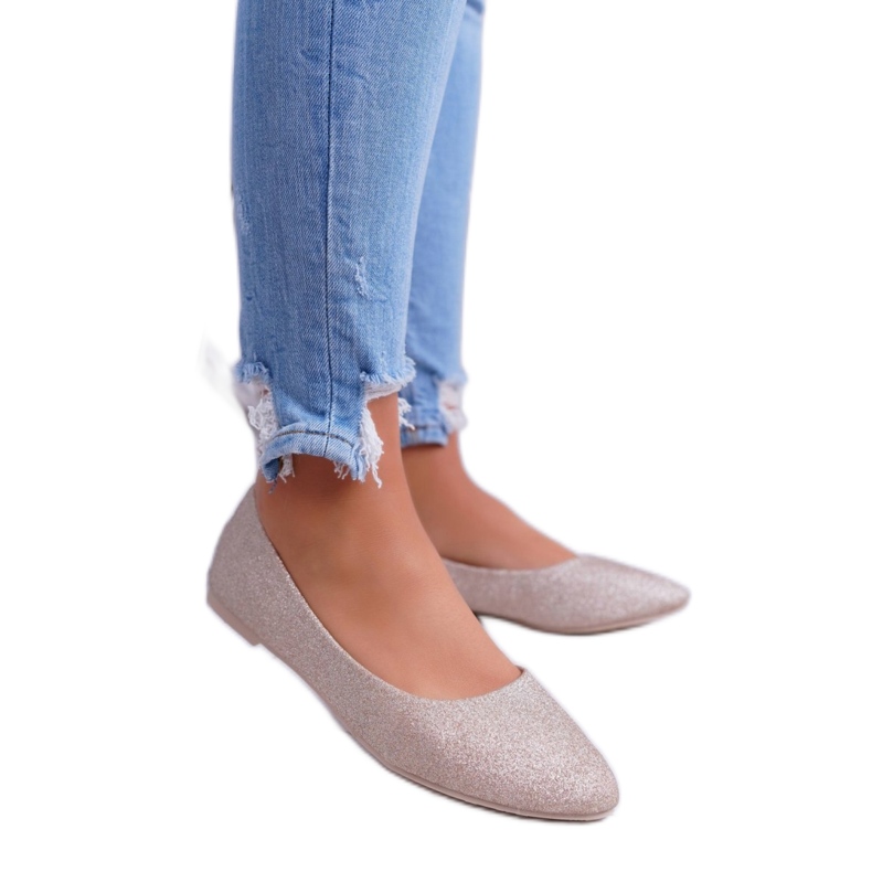 Baleriny Model Tiffy CC200P Gold - Step in style żółte