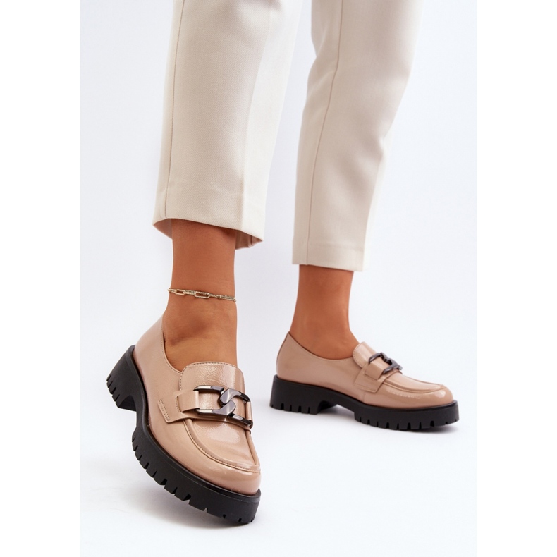 Mokasyny Model Santtes 58289 Beige - Step in style beżowy