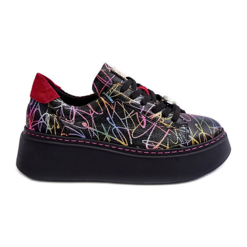 Buty Sportowe Model Maciejka Multicolor czarne