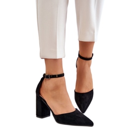 Czółenka Model Lexie QA203P Black - Step in style czarne