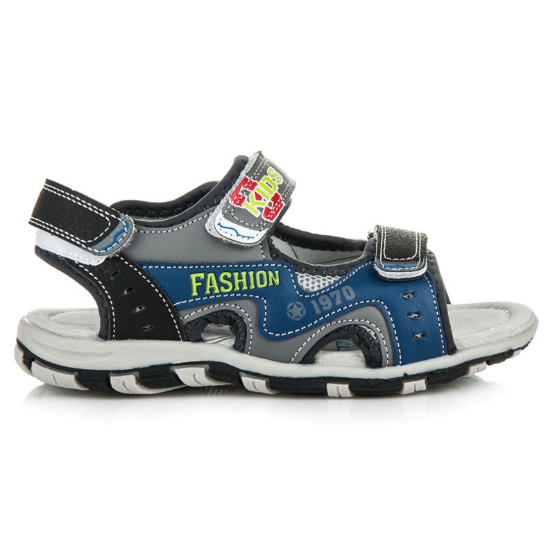 Linshi Sandałki Na Rzep Dla Chłopca niebieskie