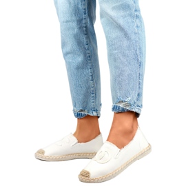 Espadryle Model 2202-8W White - PRIMO białe