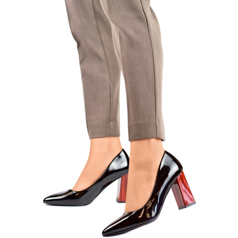 Czółenka Lakierowane GD-FL486B-B czarne