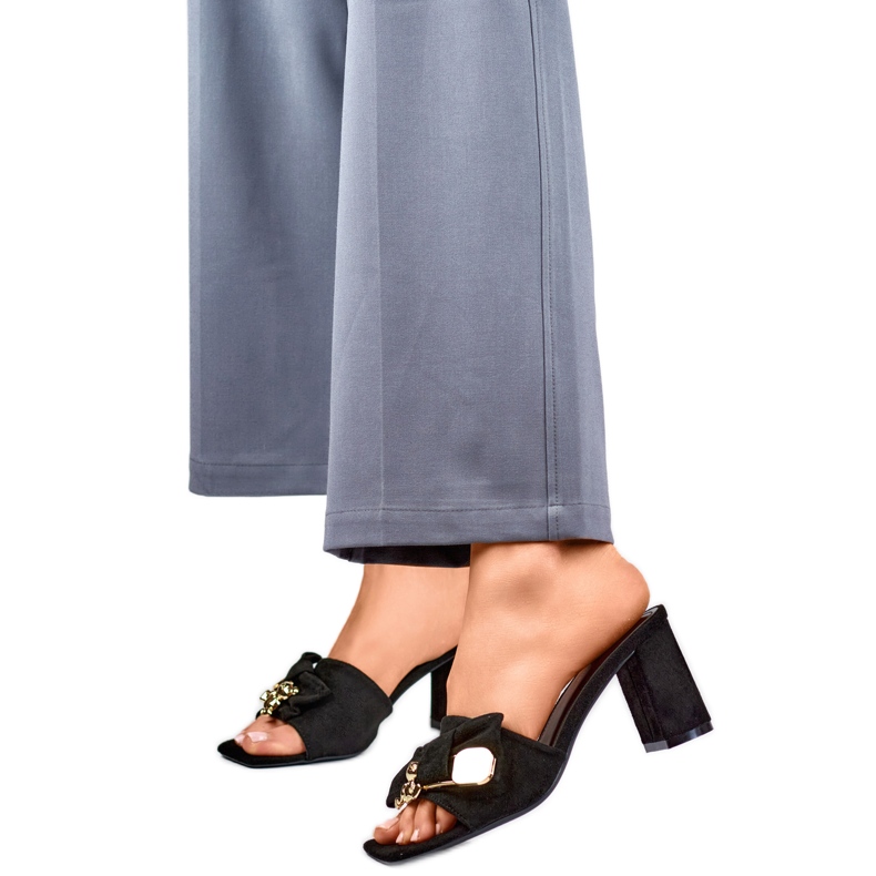 Sandał Klapki Model 8734B Black czarne