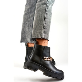 Botki Model D42B Black - PRIMO czarne