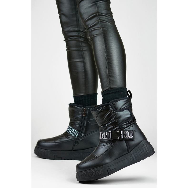 Śniegowce Model 81323-1B Black - PRIMO czarne