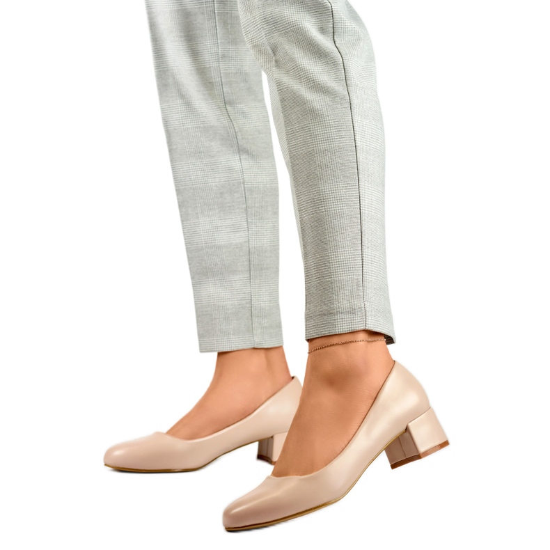 Czółenka Damskie GD-FL490A-D.BE beżowe beżowy