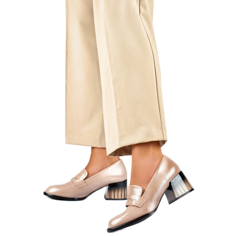 Czółenka Damskie GD-FL443A-D.BE beżowe beżowy