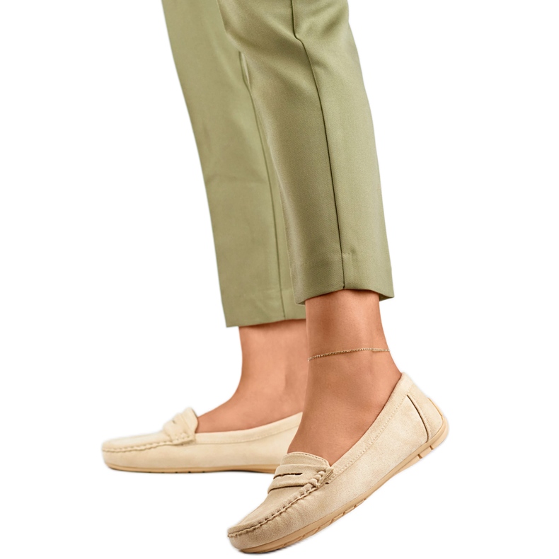 Mokasyny Damskie 9173-P-BE beżowy