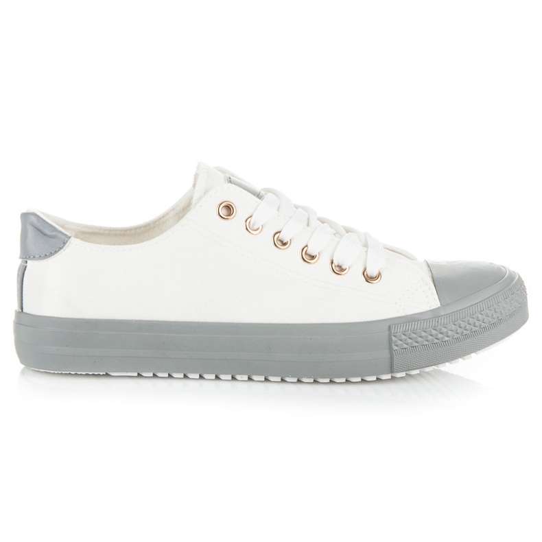 Seastar Wiązane Tenisówki Na Kolorowej Platformie białe