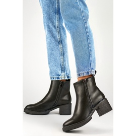 Botki Model MS2079B Black - PRIMO czarne