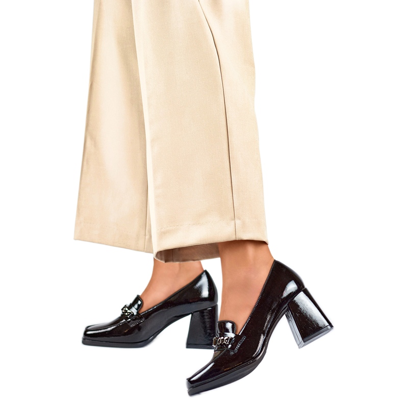 Czółenka Damskie 24-12322B czarne